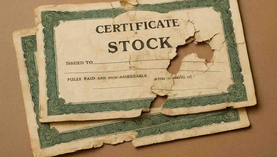Damaged-Stock-Certificates-Are-They-Still-Valid-Legacy-Stock-Transfer