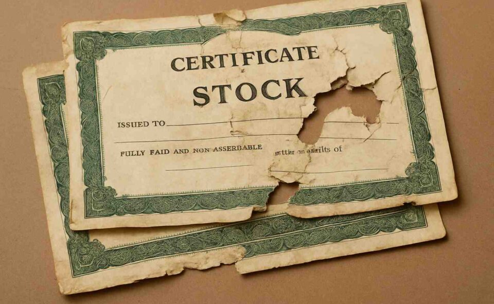 Damaged-Stock-Certificates-Are-They-Still-Valid-Legacy-Stock-Transfer